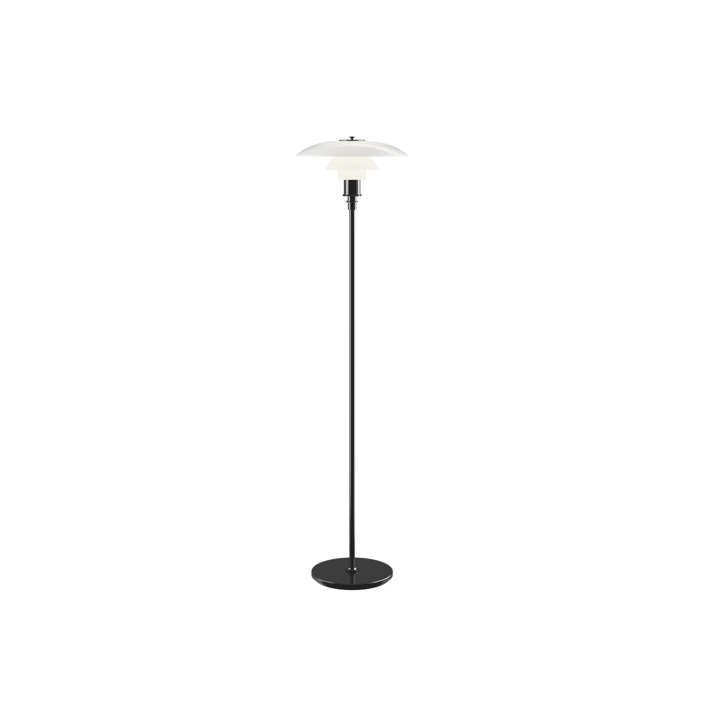 Louis Poulsen - PH 3½-2½ Golvlampa - Svart metalliserad