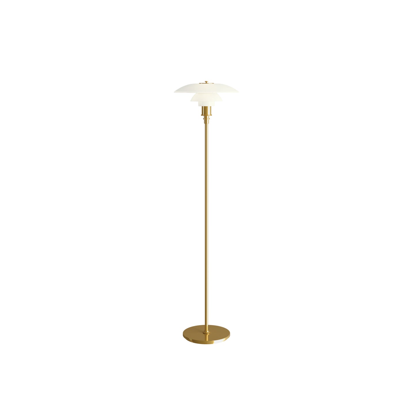 Louis Poulsen - PH 3½-2½ Gulvlampe - Messing Metalliseret