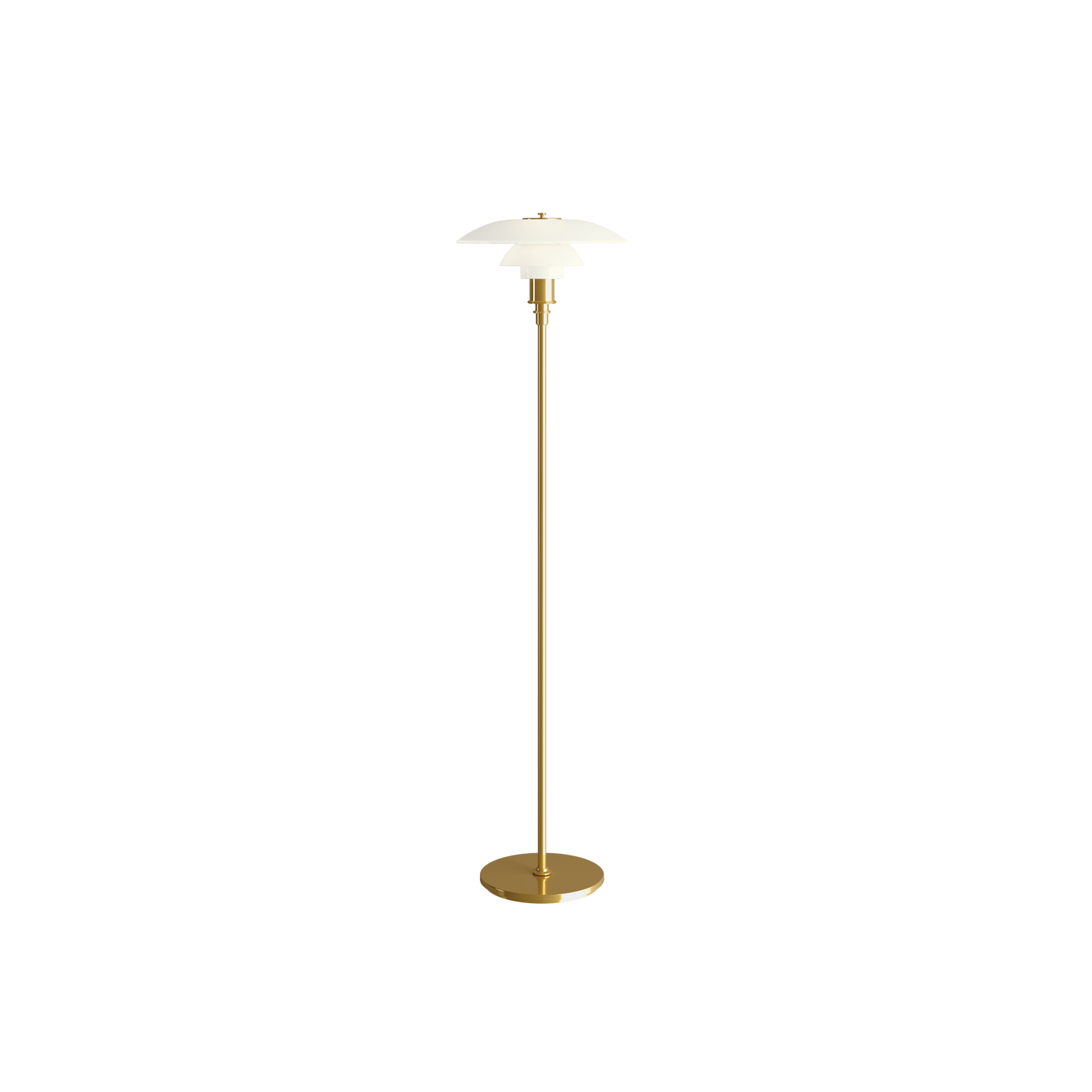 Louis Poulsen - PH 3½-2½ Gulvlampe - Messing Metalliseret