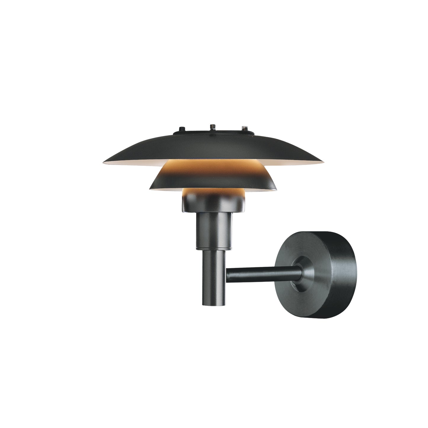 Louis Poulsen - PH 3-2½ Udendørs Væglampe - Sort