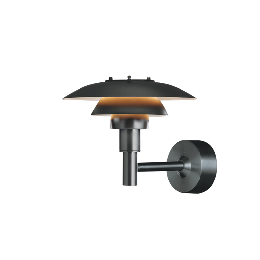 Louis Poulsen - PH 3-2½ Udendørs Væglampe - Sort