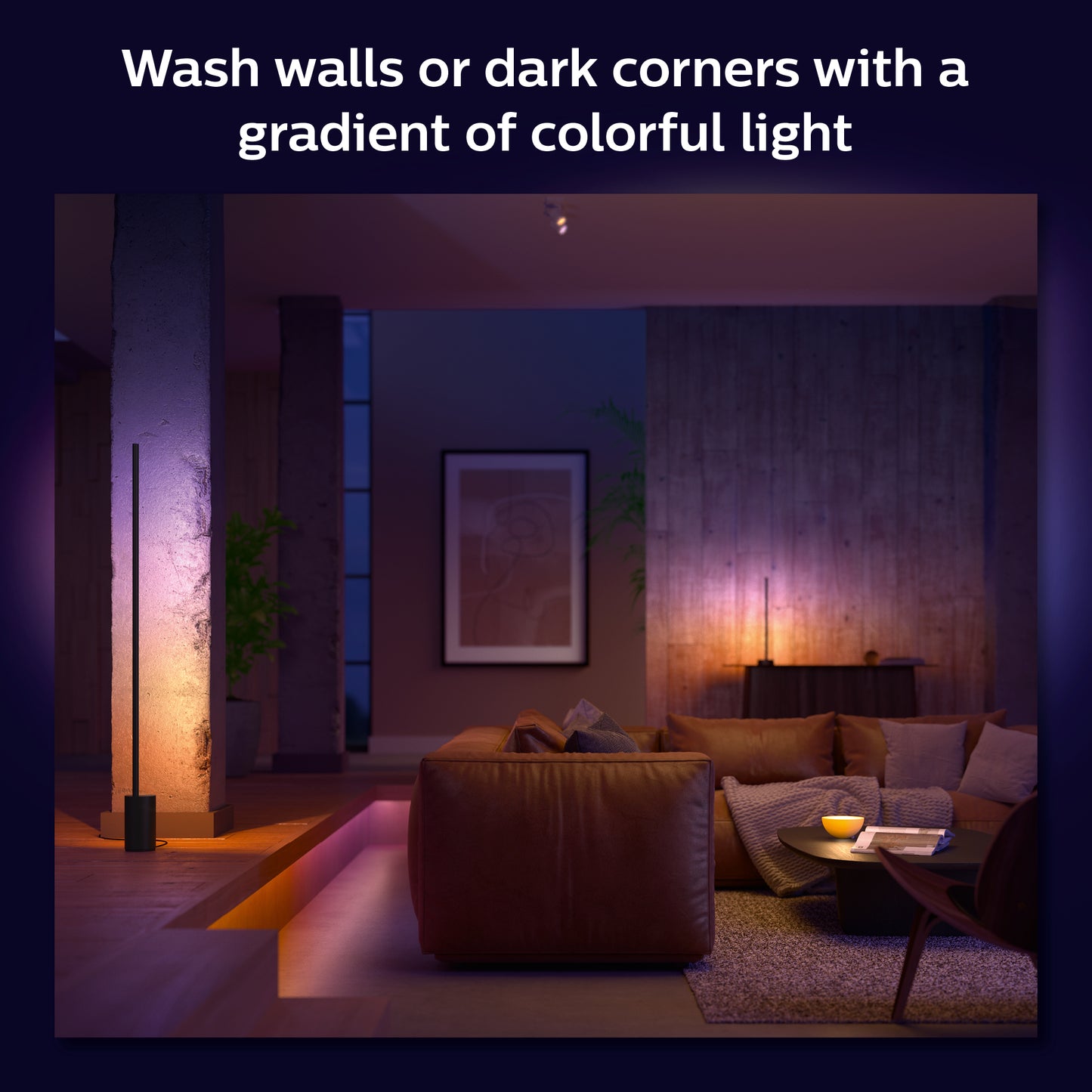 Philips Hue Gradient Signe gulvlampe - sort