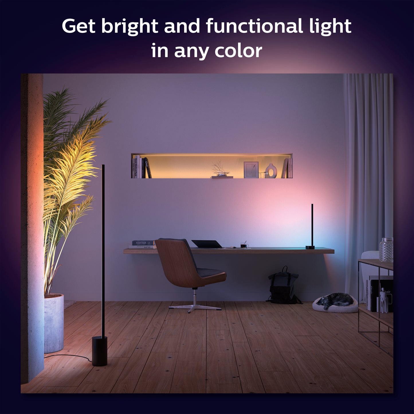 Philips Hue Gradient Signe gulvlampe - sort