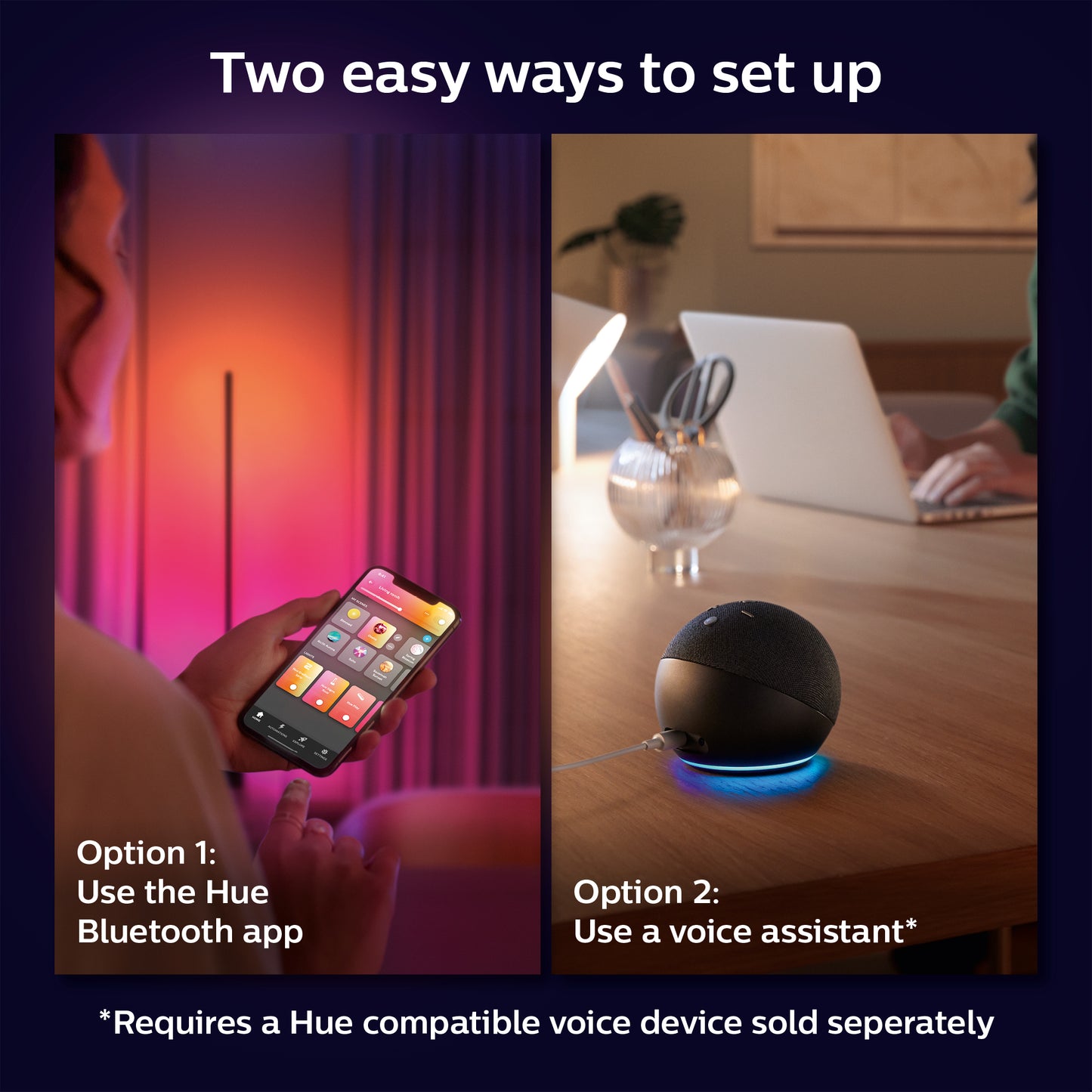 Philips Hue Gradient Signe gulvlampe - sort