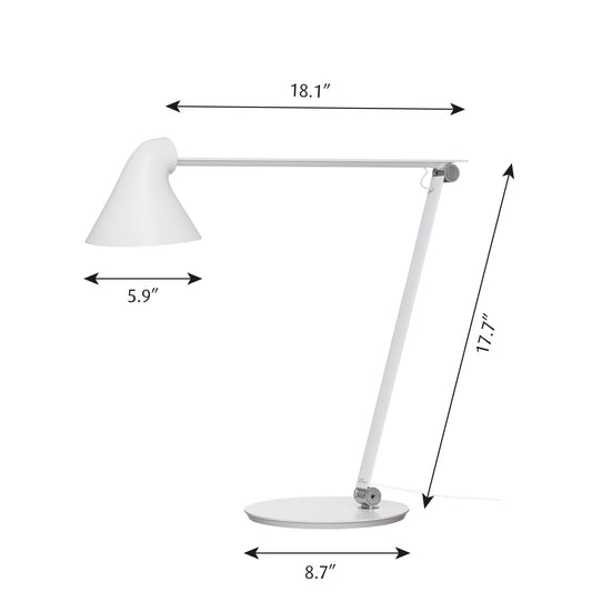 Louis Poulsen - NJP Bordlampe - Hvid