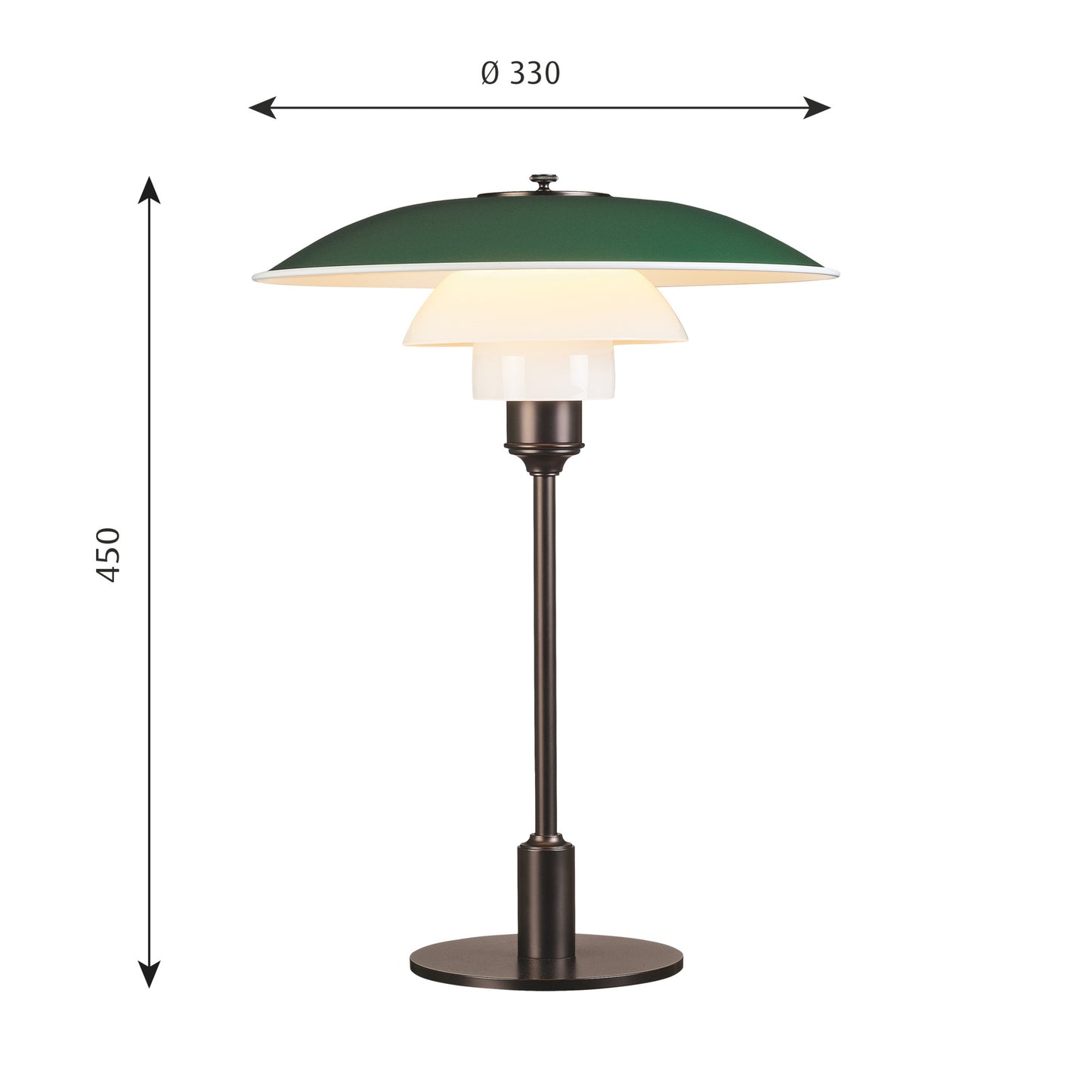 Louis Poulsen PH 3½-2½ Bordslampa - Vit