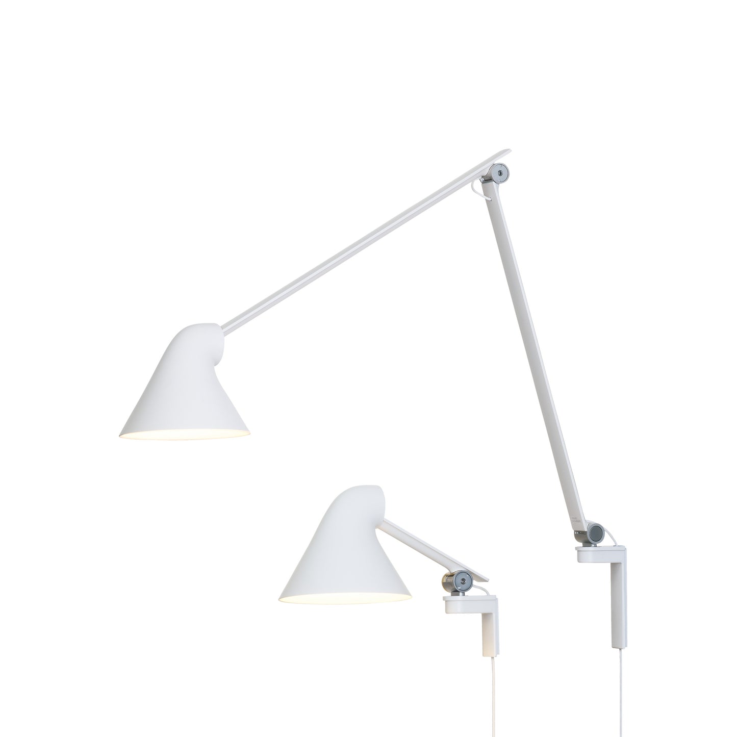 Louis Poulsen - NJP Vägglampa Lång Arm - Vit