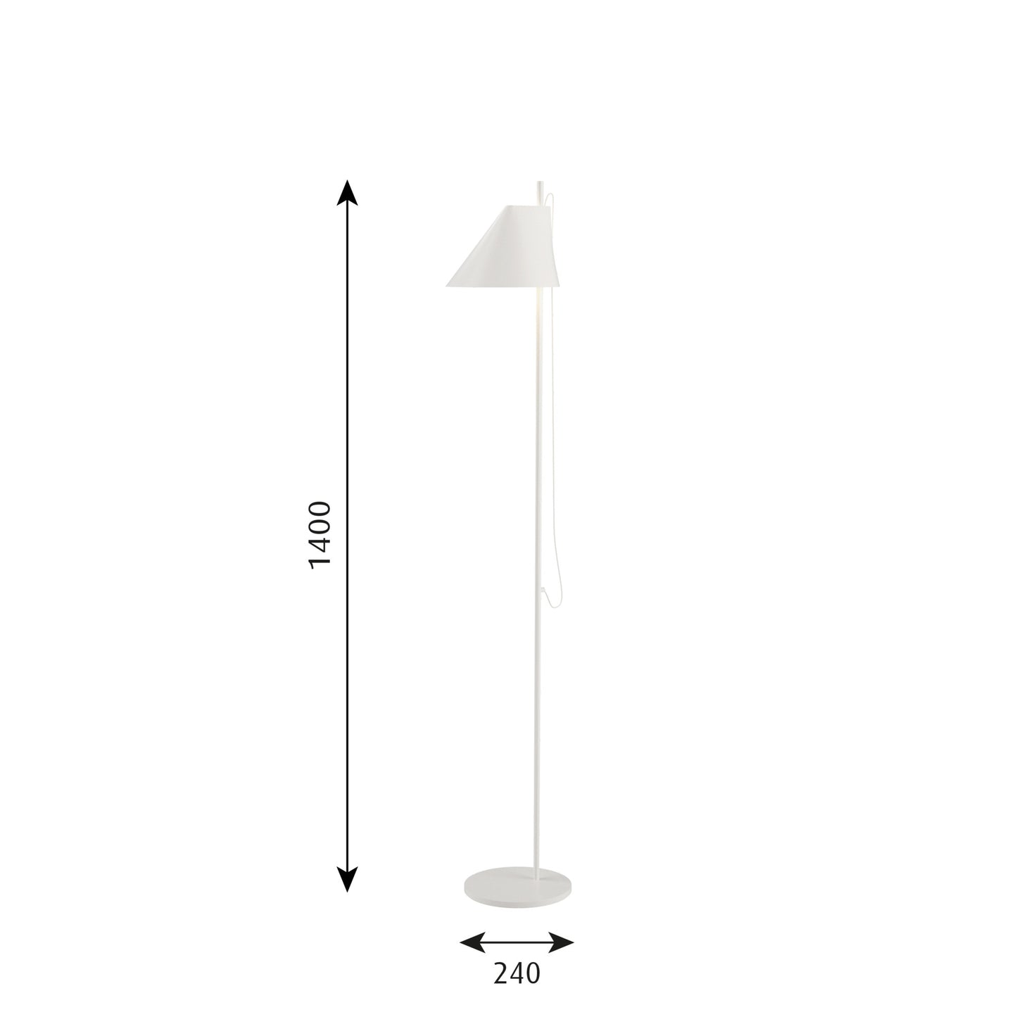 Louis Poulsen - YUH Golvlampa - Vit