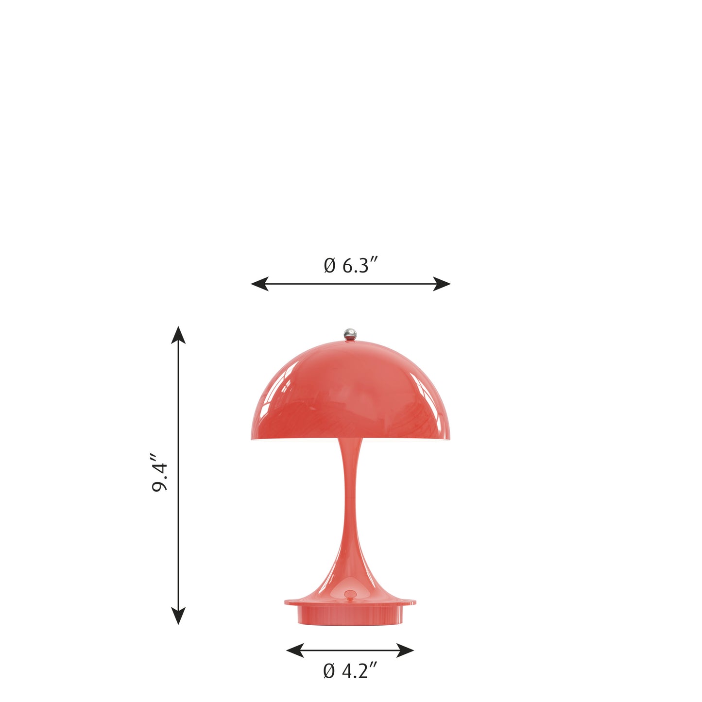 Louis Poulsen - Panthella - 160 Portable - Koral