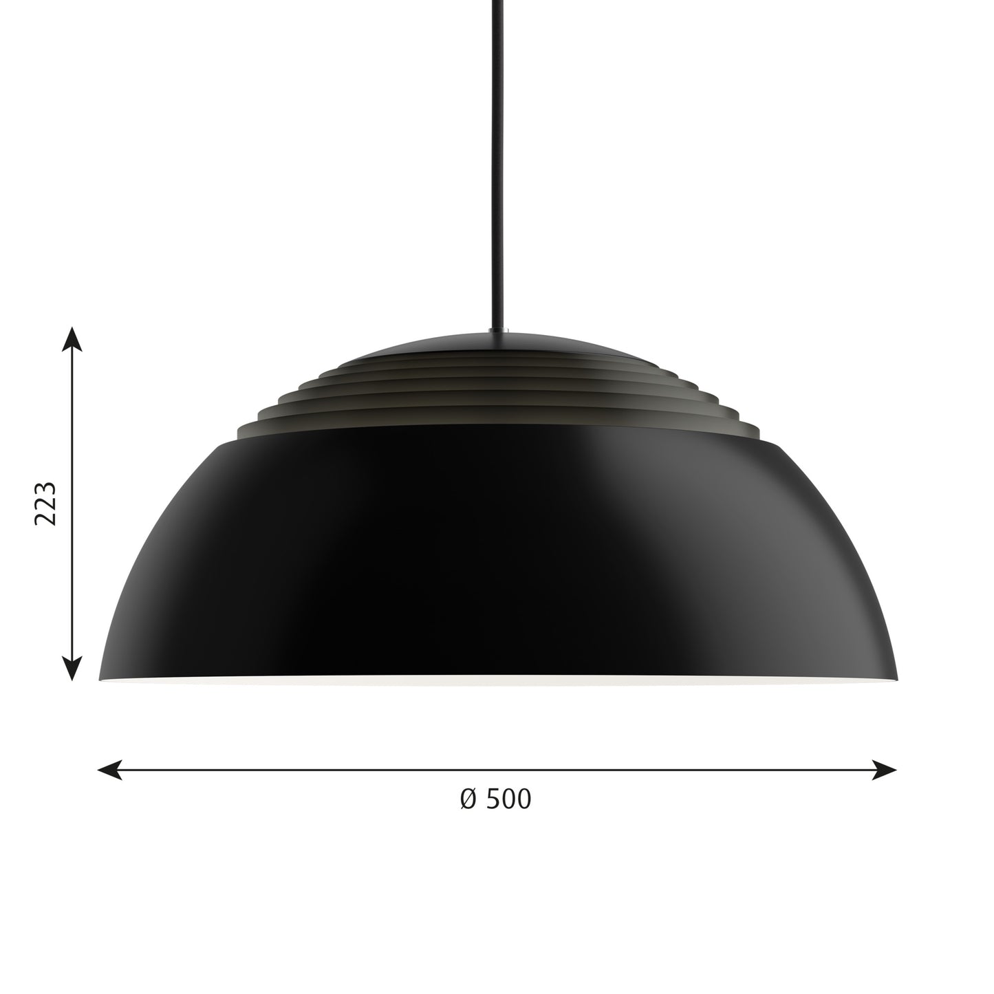 Louis Poulsen - AJ Pendel Royal - Ø50 - Svart