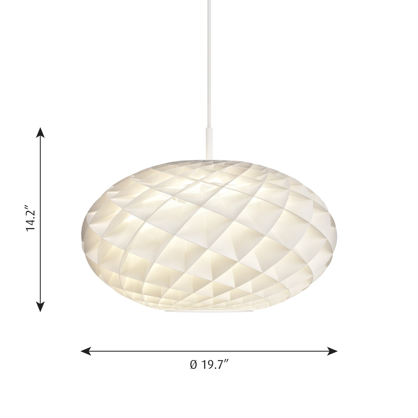 Louis Poulsen - Patera Oval taklampa - Ø50