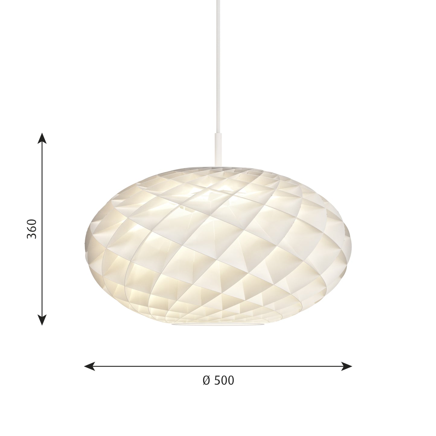 Louis Poulsen - Patera Oval taklampa - Ø50