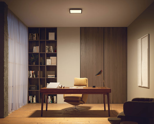 Philips Hue Aurelle Hue Loftlampe kvadratisk 30*30 - Sort
