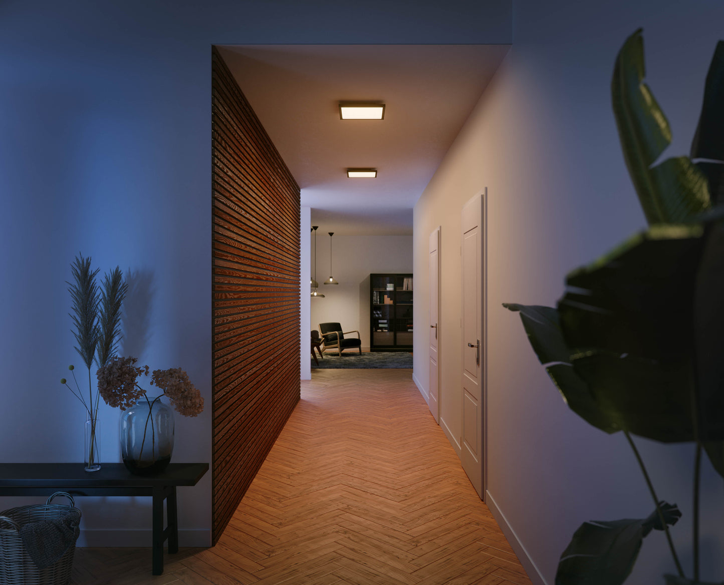 Philips Hue Aurelle Hue Loftlampe Rektangulært 30*30 - Sort