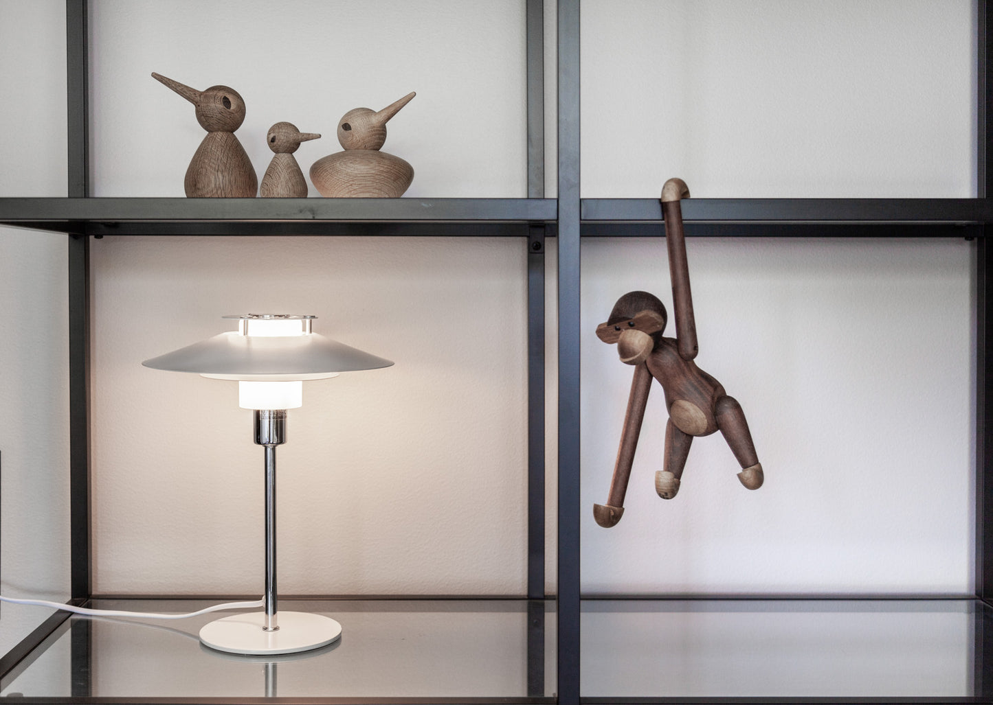 Halo Design Rivoli Bordslampa Ø24 - Vit/Krom