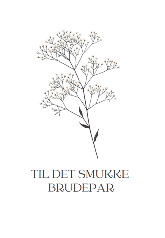 Seedme - Kort för brudparet - brudslöja