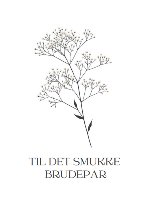 Seedme - Kort til Brudeparret - brudeslør