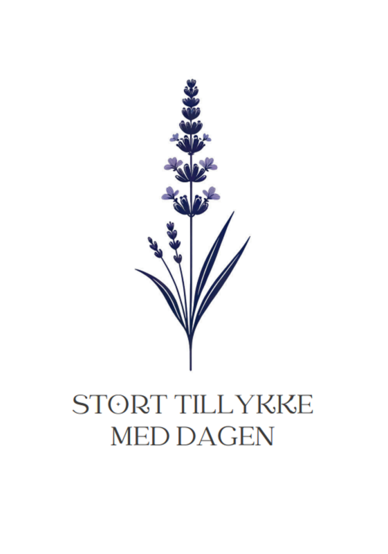 Seedme - Kort til tillykke - Lavendel