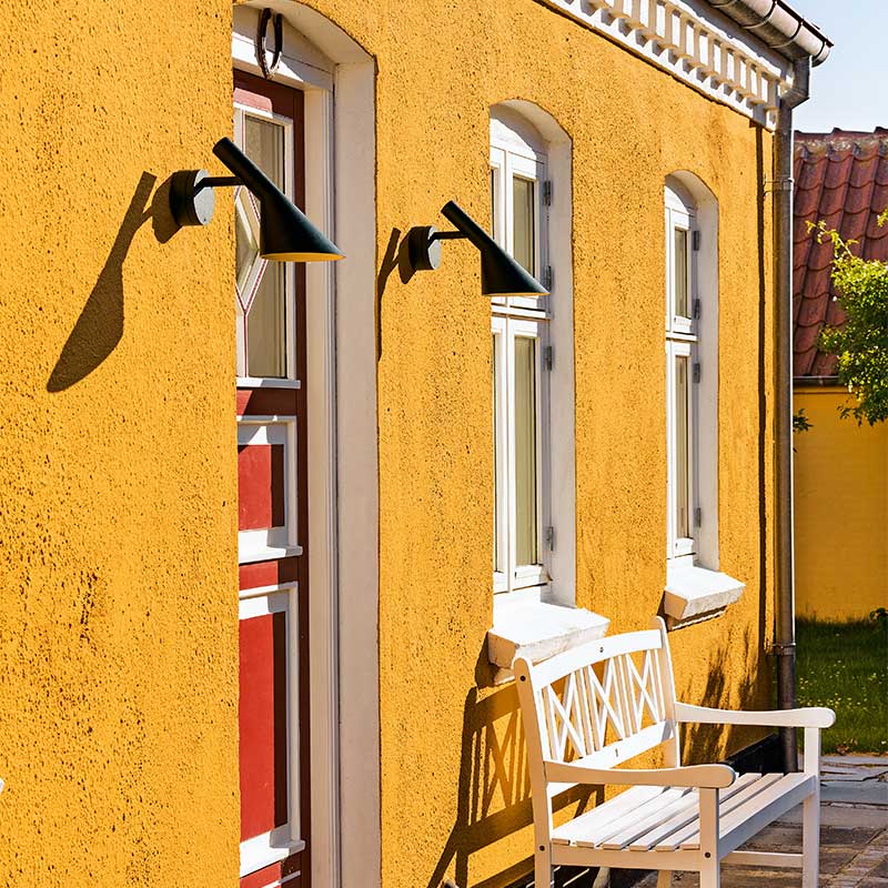 Louis Poulsen - AJ 50 - Udendørs Væglampe - Sort