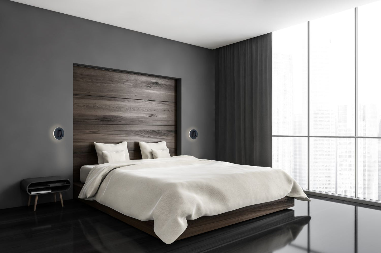 ANTIDARK Circle Wall LED 2700K - SVART