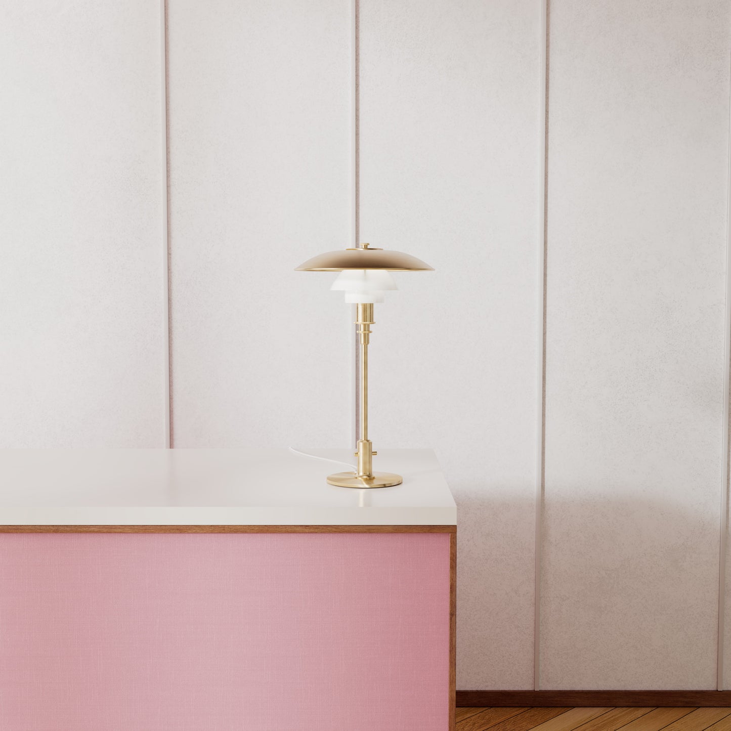 Louis Poulsen PH 3-2 Bordlampe E14 BRASS/OPAL - Limited 2022