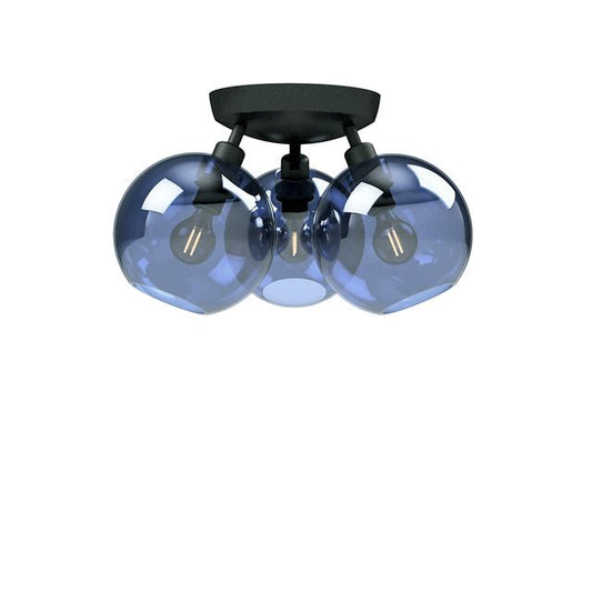 Belid Gloria Loftlampe Ø 33 - Sort/blå glas