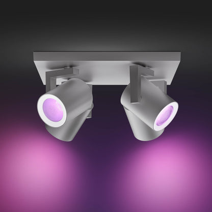 Philips Hue Argenta Hue Loftlampe 4-Spot - Aluminium
