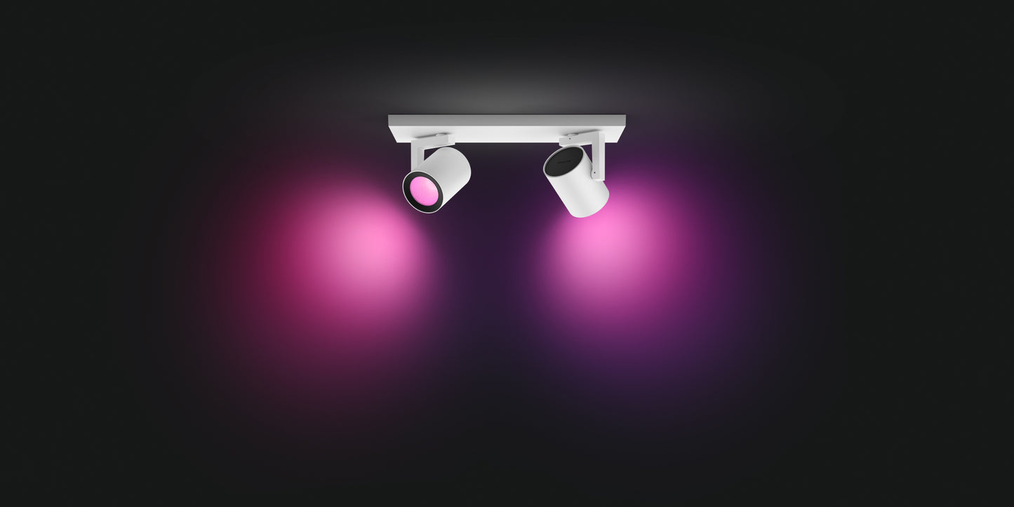 Philips Hue Argenta Hue Loftlampe 2-Spot - Hvid