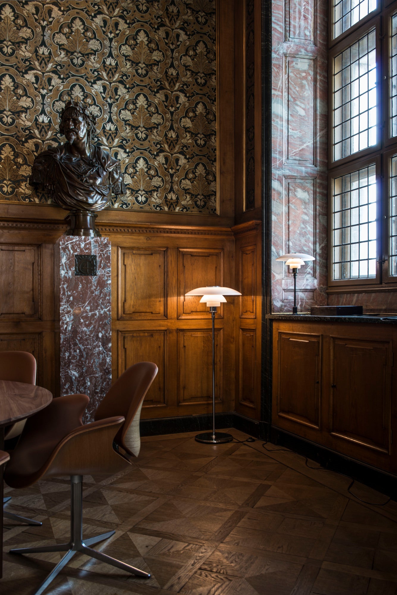 Louis Poulsen - PH 4½-3½ Golvlampa - Högglansförkromad