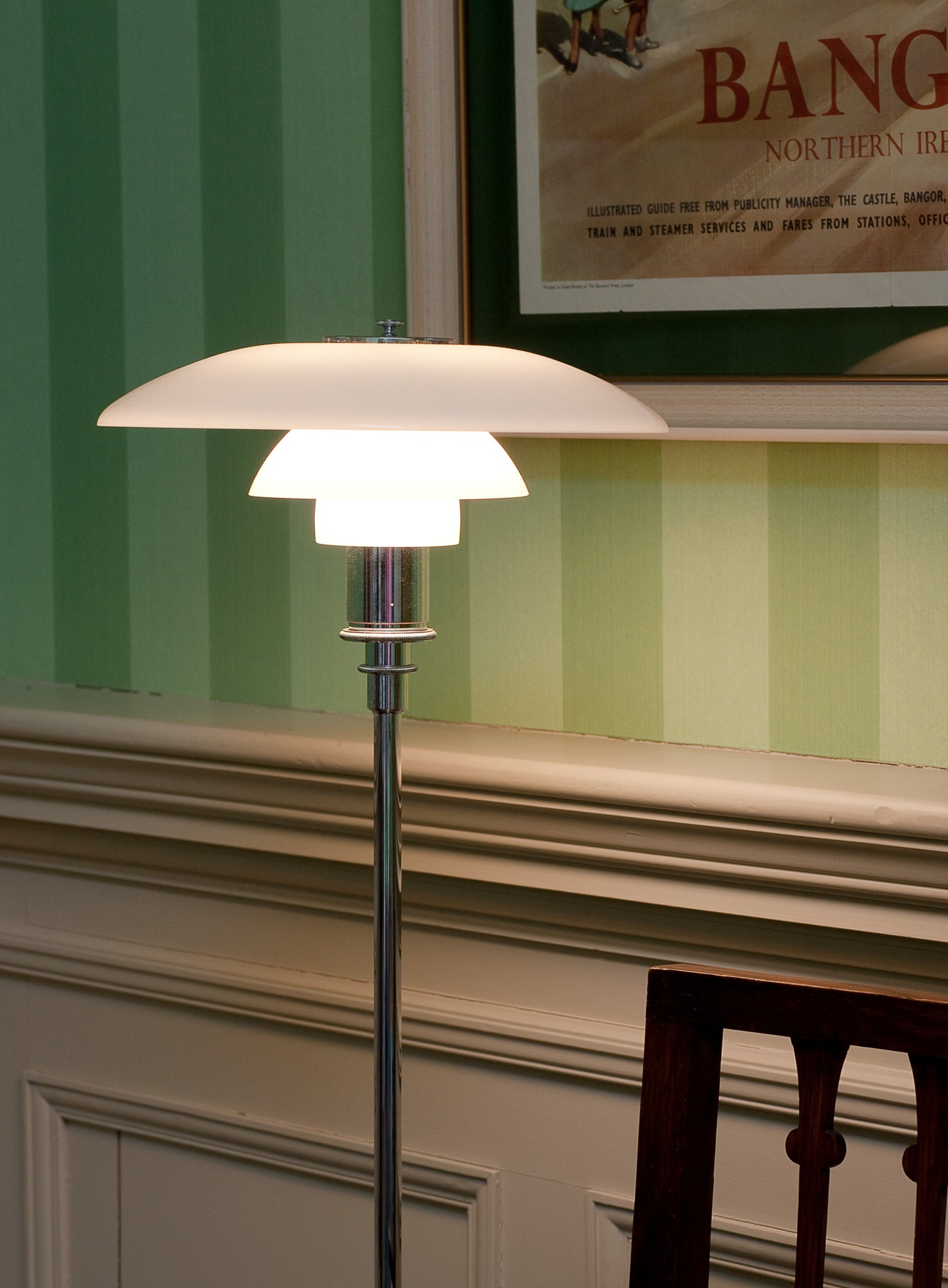 Louis Poulsen - PH 3½-2½ Gulvlampe - Højglansforkromet