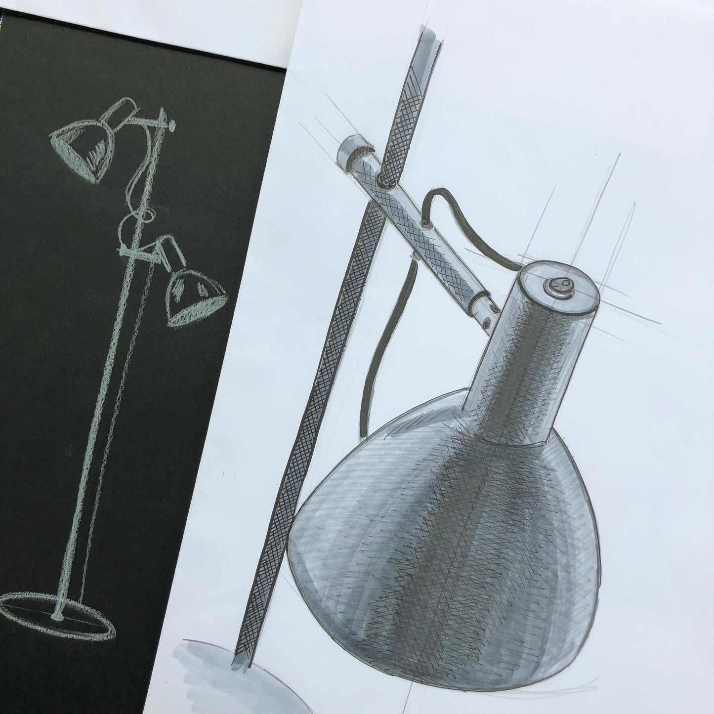 Halo Design Baltimore Væglampe - Sort