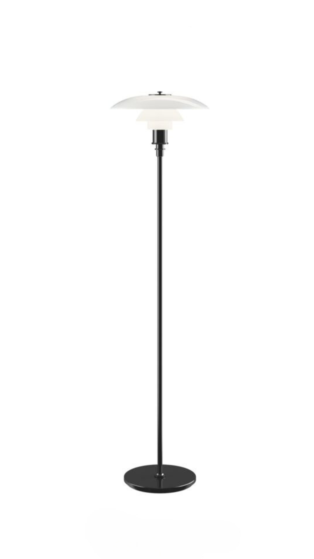Louis Poulsen - PH 3½-2½ Golvlampa - Svart metalliserad