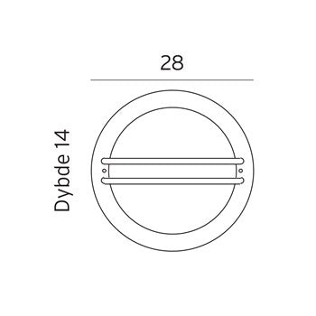 Norlys Bremen LED udendørs væglampe - sort