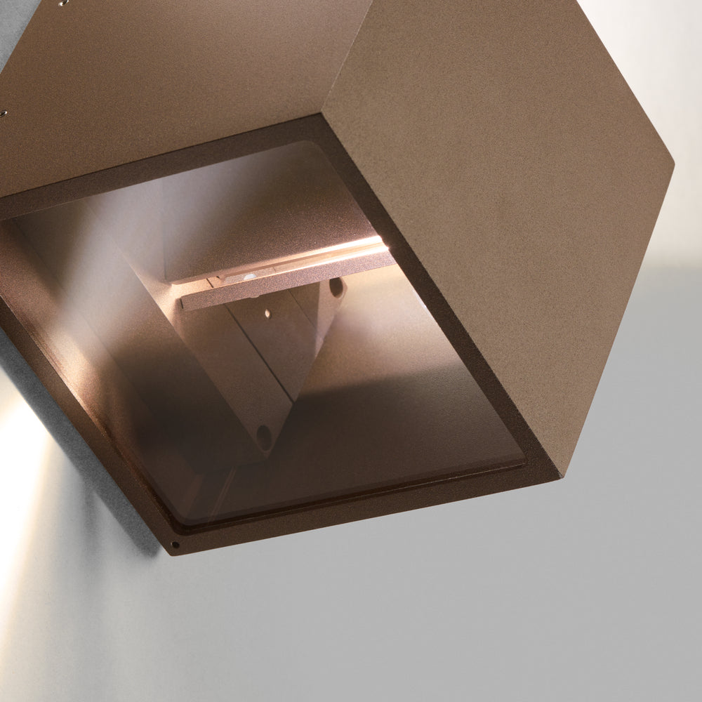 Light Point Cube XL LED - Væglampe - Rust