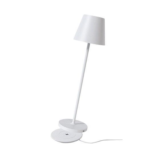 Calida hvid trådløs - med ladeplade