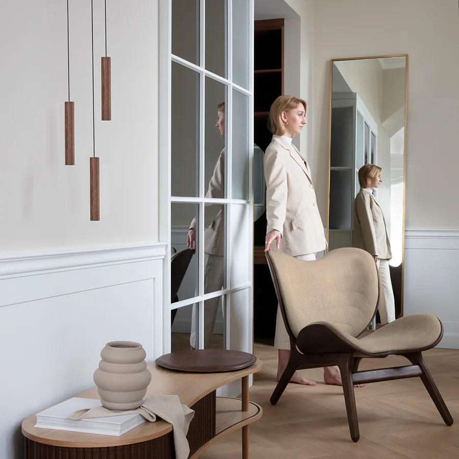 Mørk eg lampe umage chimes klynge