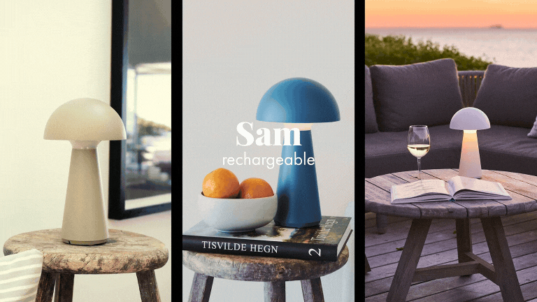 Sirius Sam Genopladelig H28cm - Blå