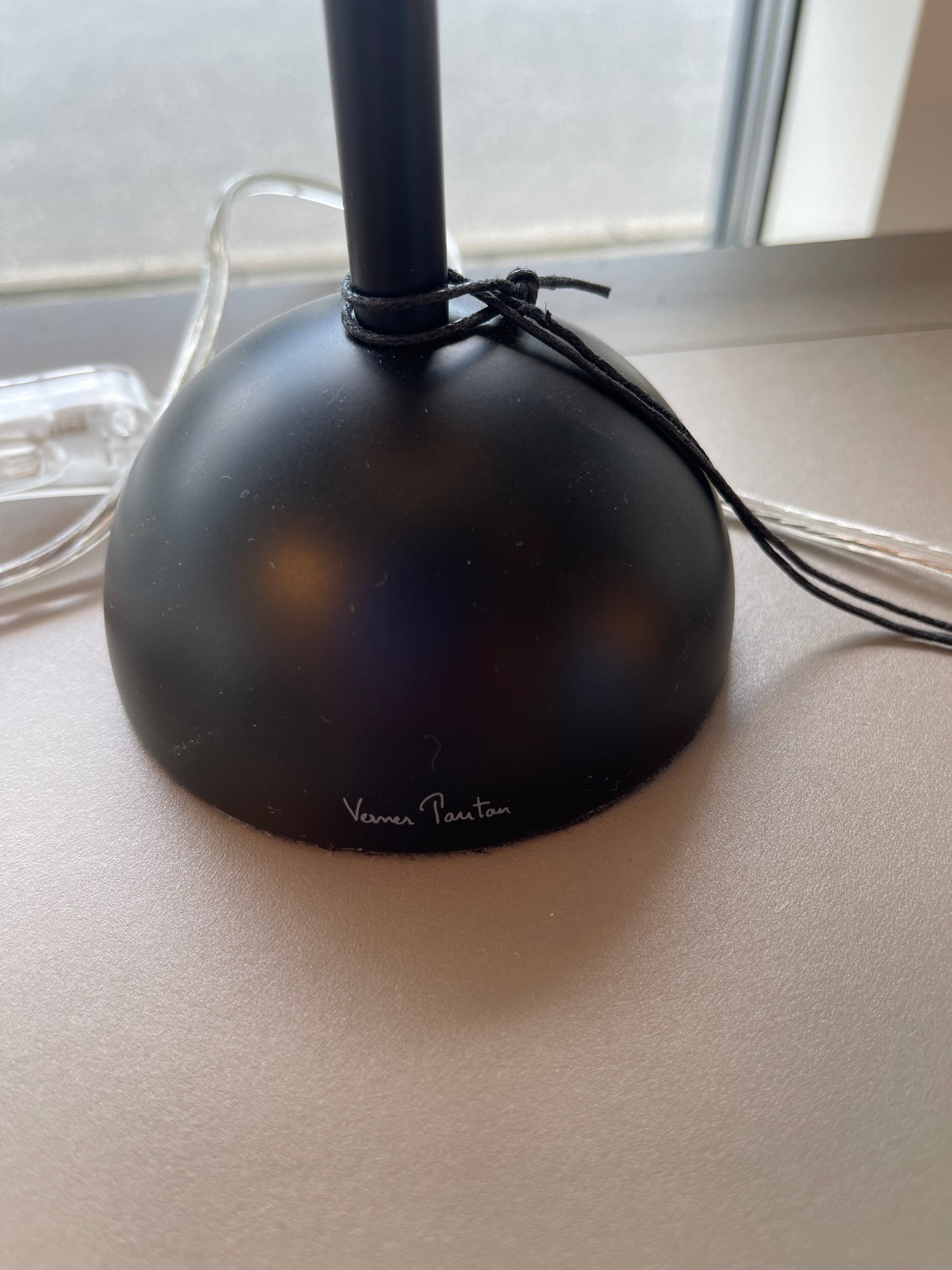 Verpan Pantop Bordlampe - Mat sort