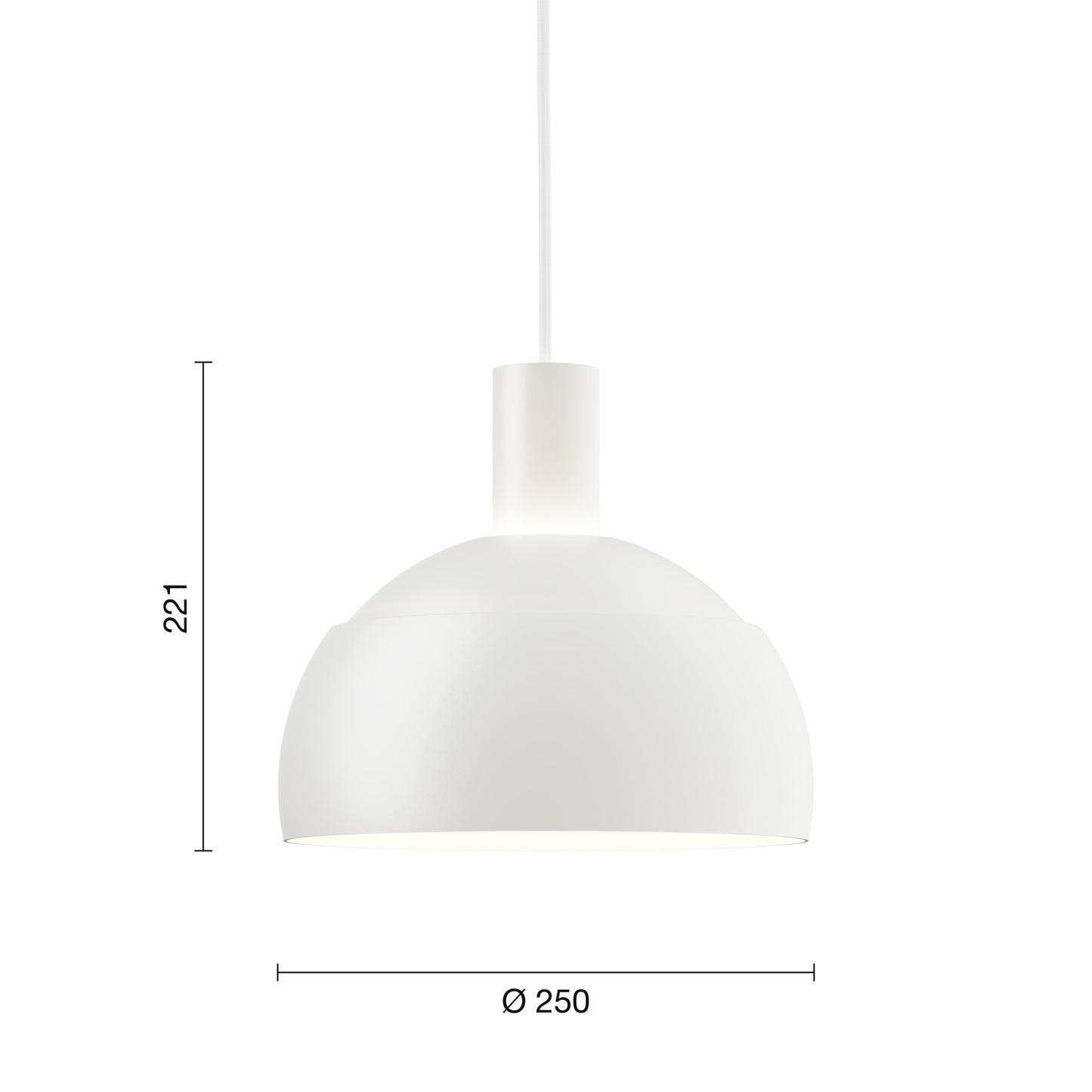 Louis Poulsen FJ Elements Pendel – White Ø250