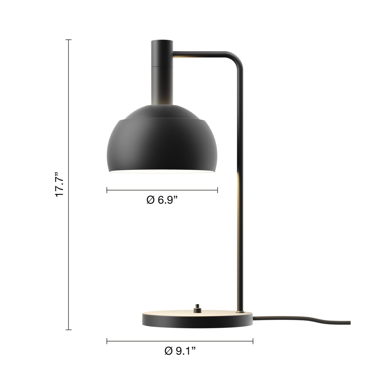 Louis Poulsen FJ Elements Bordlampe – Black Ø175