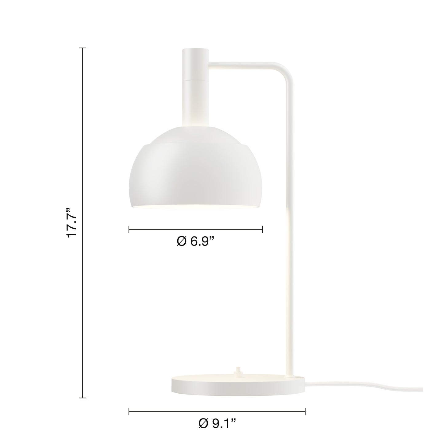 Louis Poulsen FJ Elements Bordlampe – White Ø175