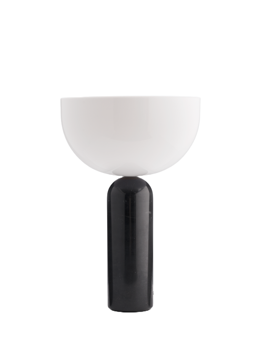 New Works Kizu Bordlampe Stor - Sort Marble