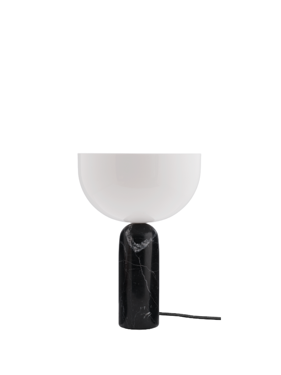 New Works Kizu Bordlampe Lille - Sort Marmor