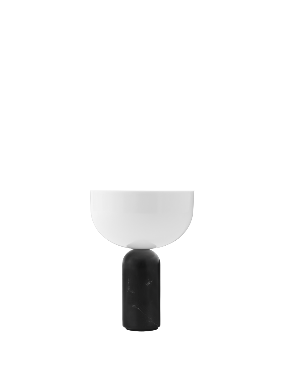 New Works Kizu Genopladelig Bordlampe - Sort Marmor