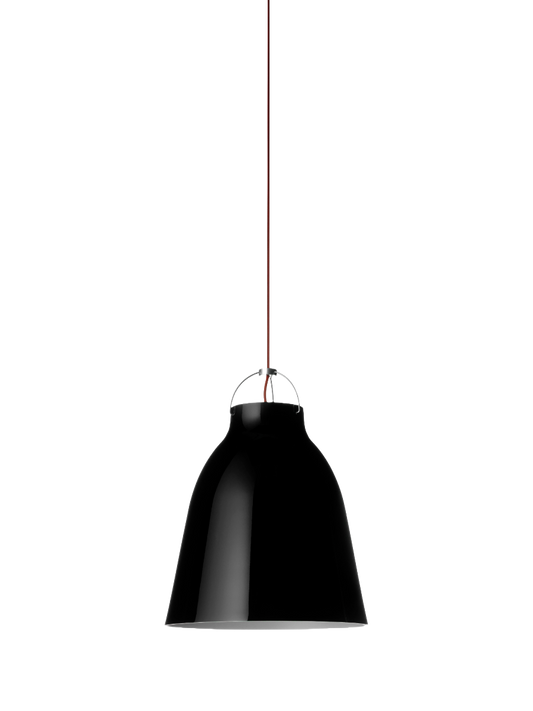 Fritz Hansen Caravaggio Pendel P3 Højglans - Sort/Rød