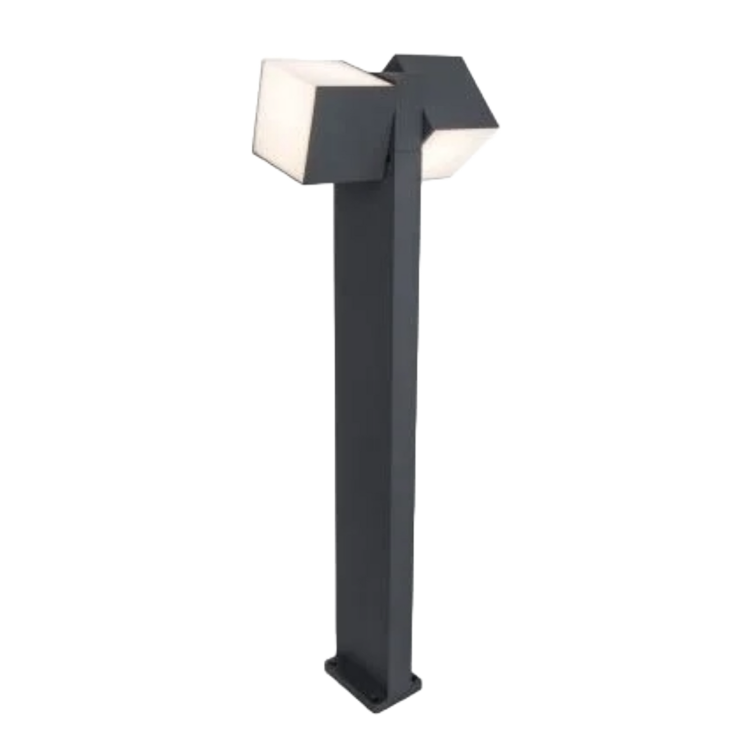 Lutec Cuba udendørs LED bedlampe, 2 lyskilder - Antracit