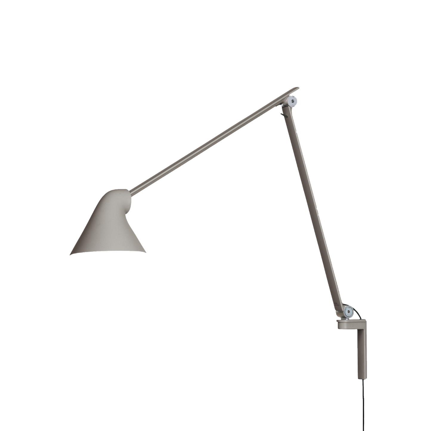 Louis Poulsen - NJP Vägglampa Lång Arm - Ljusgrå