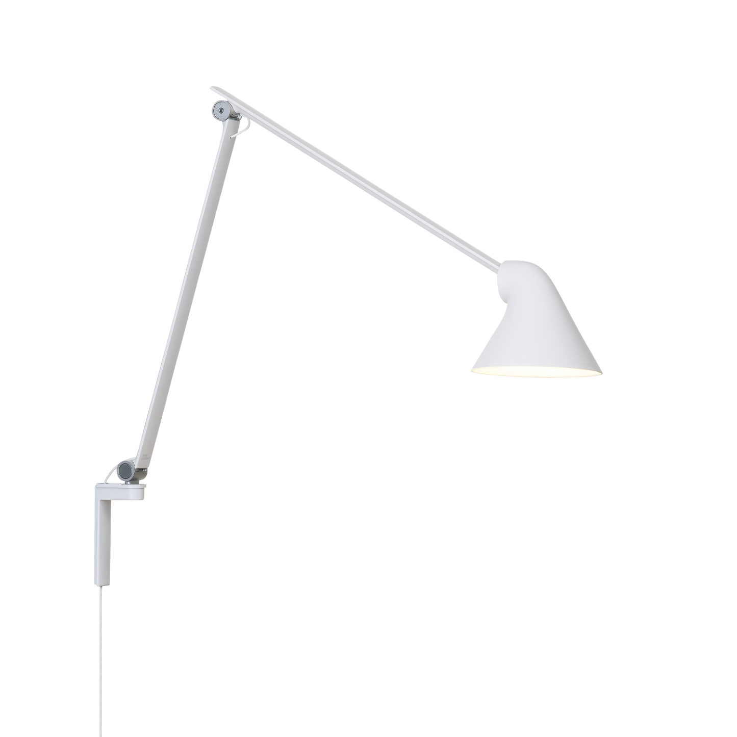 Louis Poulsen - NJP Vägglampa Lång Arm - Vit