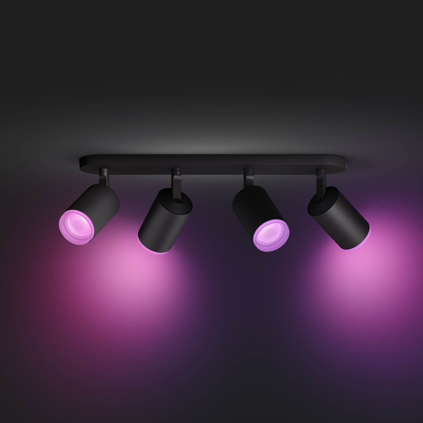 Philips Hue Fugato Hue Taklampa 4-Spot - Svart