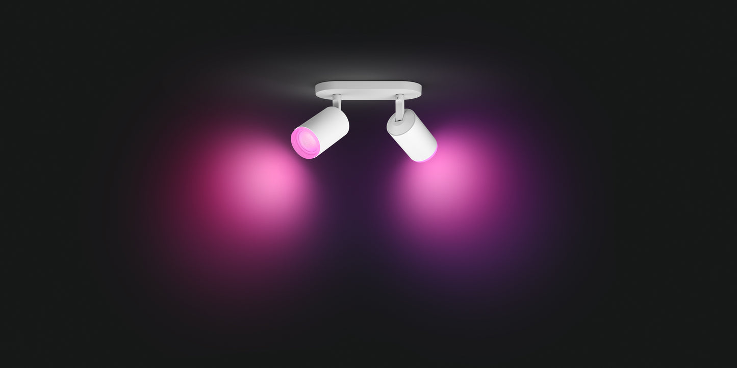 Philips Hue Fugato Hue Loftlampe 2-Spot - Hvid